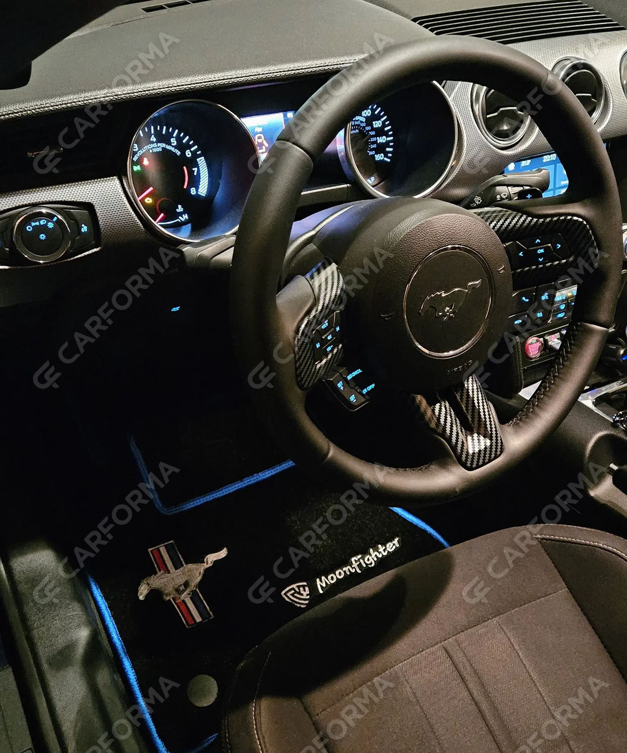 Ворсовые коврики на Ford Mustang VI 2013&nbsp;-&nbsp;2023 в Саратове