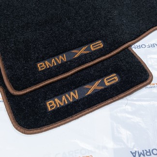 Ворсовые коврики на BMW X6 (E71/E72) 2008 - 2014 в Саратове