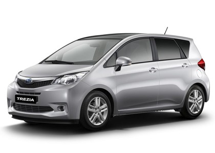 Ворсовые коврики на Subaru Trezia 2010 - 2016 в Саратове