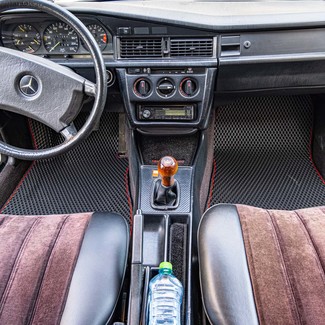 Ворсовые коврики на Mercedes 190 (W201) 1982 - 1993 в Саратове
