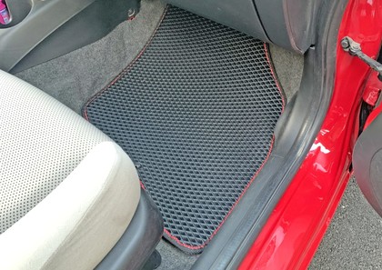 Ворсовые коврики на Honda Fit I 2001 - 2007 в Саратове