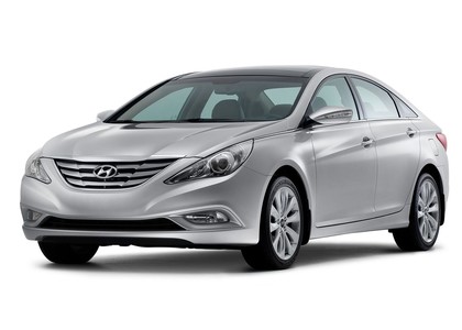 Ворсовые коврики на Hyundai Sonata 6 (YF) 2009 - 2014 в Саратове
