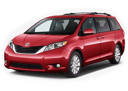 Ворсовые коврики на Toyota Sienna III 2010 - 2020 в Саратове