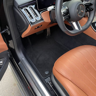 Ворсовые коврики на Mercedes S (W223, V223) 2020 - 2025 в Саратове