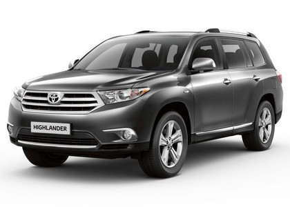 Ворсовые коврики на Toyota Highlander II 2007 - 2013 в Саратове
