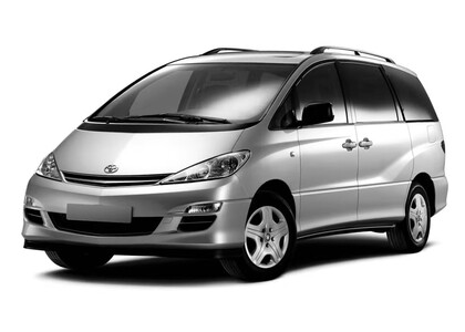 Ворсовые коврики на Toyota Previa (XR30, XR40) 2000 - 2007 в Саратове