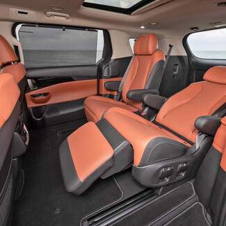 EVA коврики на KIA Carnival IV 7 мест с оттоманками 2020 - 2025 в Саратове