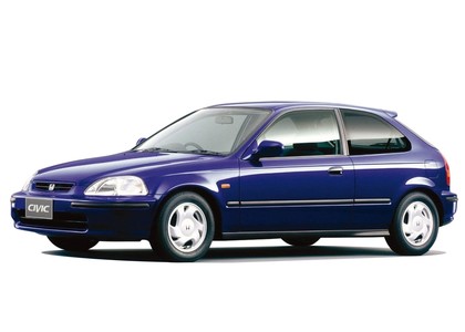 Ворсовые коврики на Honda Civic VI 3d 1995 - 2001 в Саратове