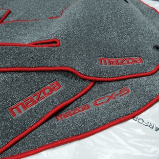 Ворсовые коврики на Mazda CX5 II 2016 - 2025 в Саратове