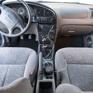 Ворсовые коврики на KIA Spectra 2000 - 2011 в Саратове