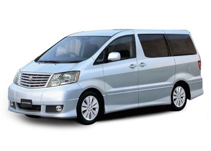 Ворсовые коврики на Toyota Alphard (H10) 2002 - 2008 в Саратове