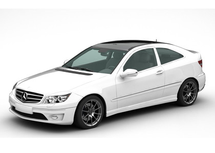 Ворсовые коврики на Mercedes CLC (CL203) 2008 - 2011 в Саратове