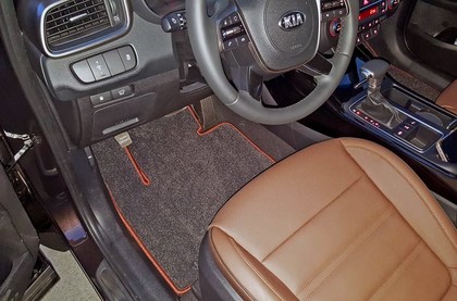 Ворсовые коврики на KIA Sorento III Prime 2015 - 2020 в Саратове