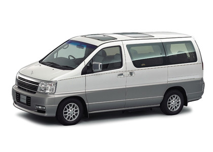 Ворсовые коврики на Nissan Elgrand (E50) 1997 - 2002 в Саратове