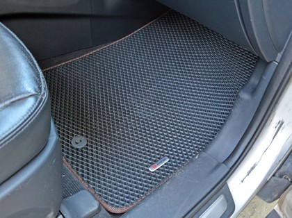 Ворсовые коврики на Hyundai Santa Fe III 2012 - 2019 в Саратове