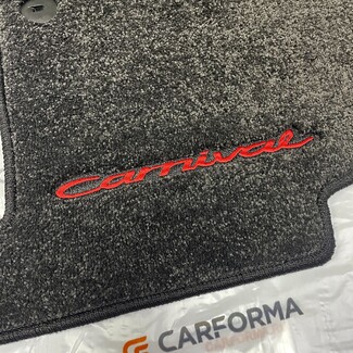 EVA коврики на KIA Carnival IV 7 мест с оттоманками 2020 - 2025 в Саратове