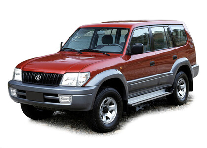 Ворсовые коврики на Toyota Land Cruiser Prado 95 1996 - 2002 в Саратове