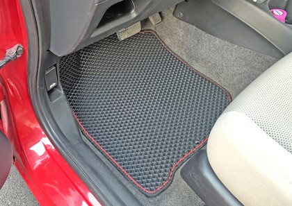 Ворсовые коврики на Honda Fit I 2001 - 2007 в Саратове