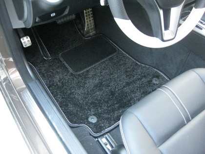 Ворсовые коврики на Mercedes C (W204) 2007 - 2015 в Саратове