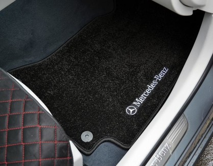 Ворсовые коврики на Mercedes C (W205) 2014 - 2023 в Саратове