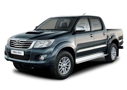 Ворсовые коврики на Toyota Hilux VII 2008 - 2015 в Саратове